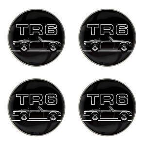 Triumph TR6 Logo - Triumph TR6 Car Logo Self Adhesive Set of 4 Gel Wheel Centres | eBay