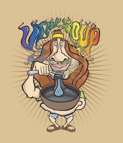 Hippie Cartoon Logo - Hippie Cartoon Character T Shirt Illustration. T Shirt Desi