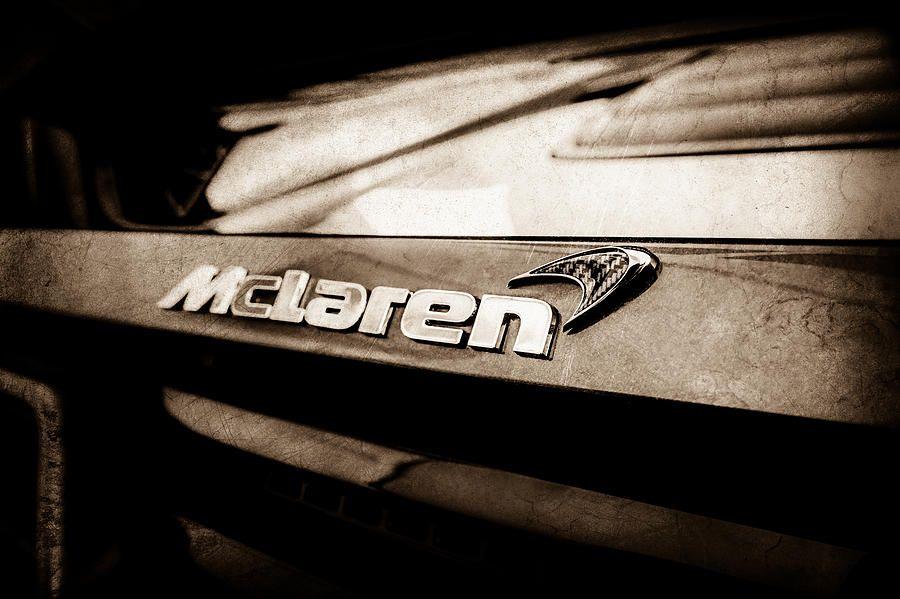 McLaren 650s Logo - 2015 Mclaren 650s Spider Rear Emblem -0028s Photograph by Jill Reger