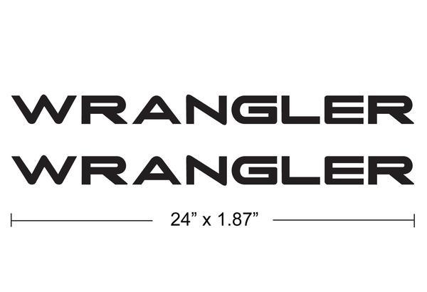 Jeep Wrangler Sport Logo - Jeep Wrangler Extra Large Hood Decals TJ. The Pixel Hut