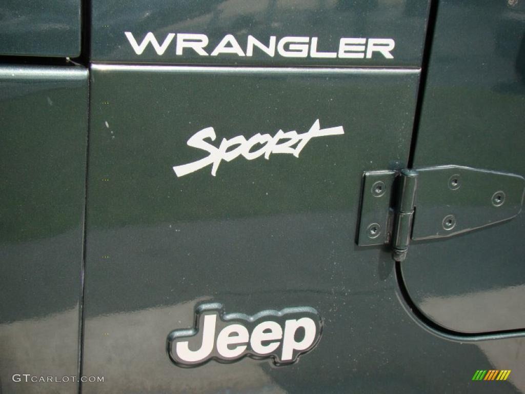 Jeep Wrangler Sport Logo - 2002 Jeep Wrangler Sport 4x4 Marks and Logos Photos | GTCarLot.com