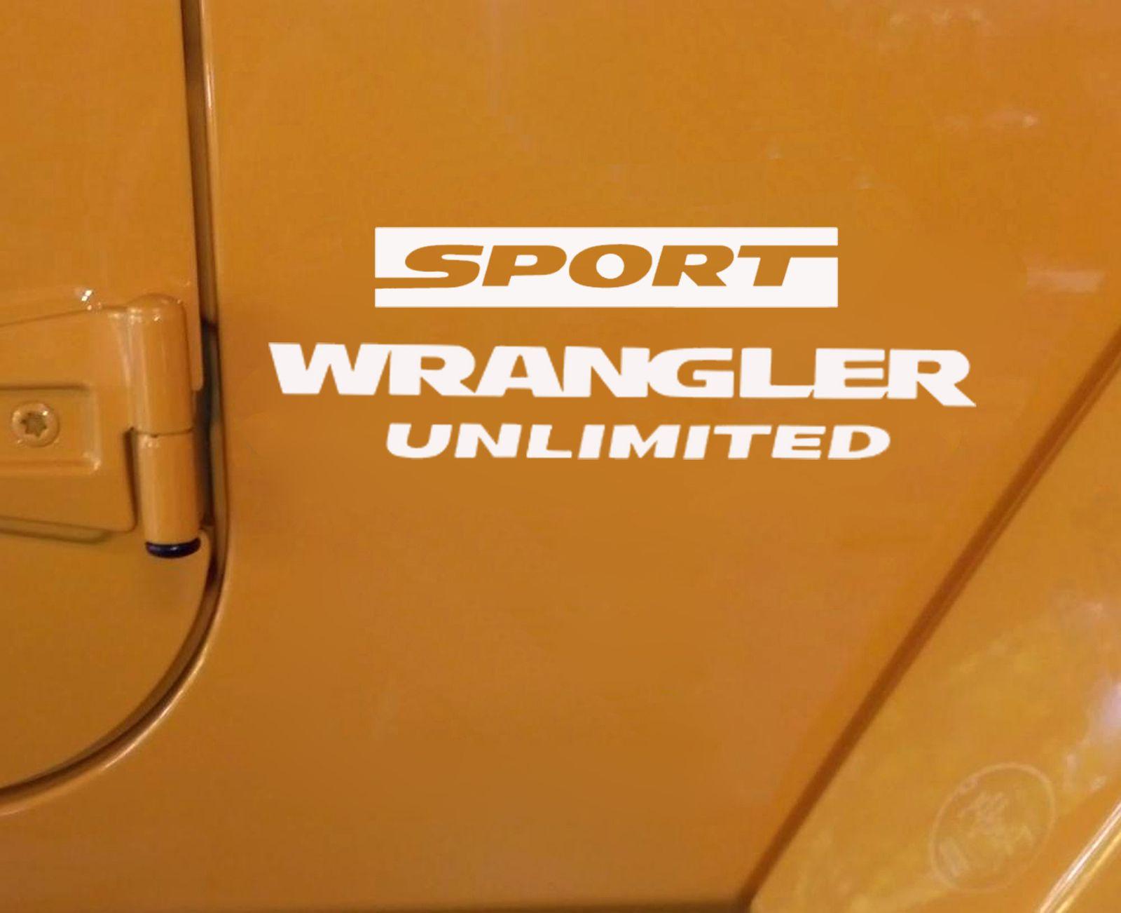 Jeep Wrangler Sport Logo - Jeep Wrangler Unlimited Replacement Stock and 48 similar items