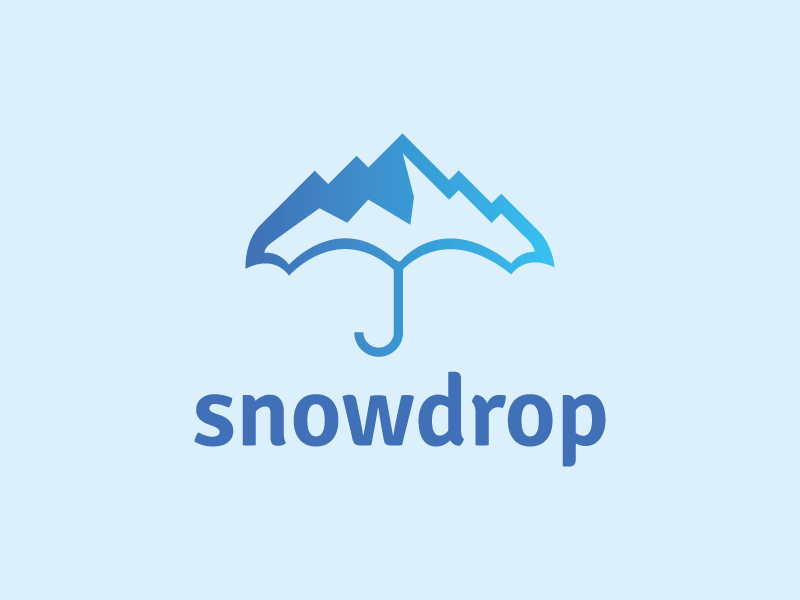 Mountain Ski Logo - Ski Mountain Logo. Snowdrop