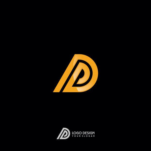 Gold D Logo - D letter gold monogram logo design Vector | Premium Download