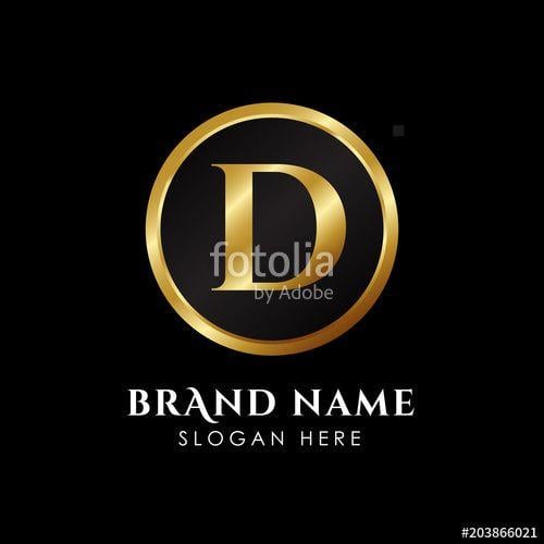 Gold D Logo - luxury letter D logo template in gold color. Royal premium logo ...