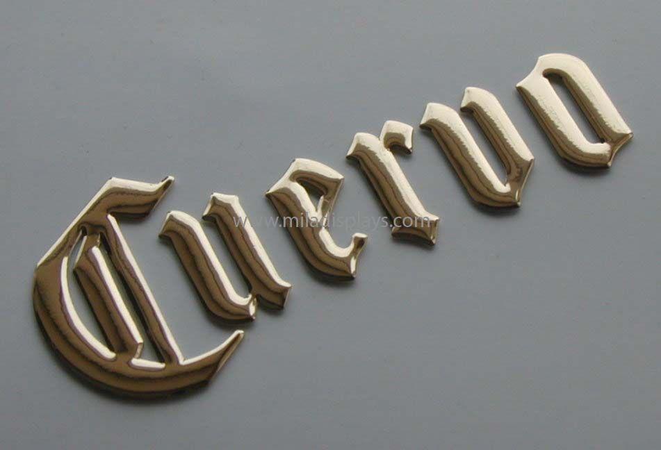 Gold D Logo - Embossed Mylar Scripts, 3 D Lettering, 3 D Letters, Raised Graphics