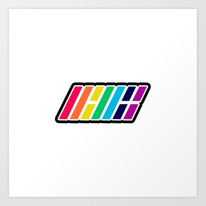 Rainbow Logo - iKON Rainbow (LOGO) Art Print by milkyopi | Society6