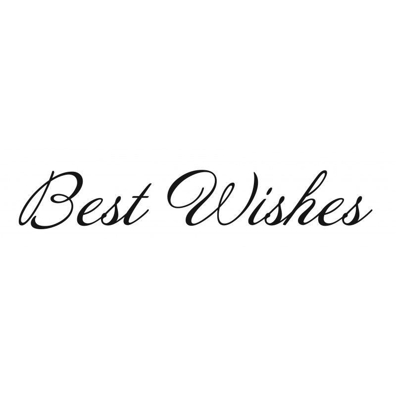 Best Wishes Logo - Best Wishes Rubber Stamp