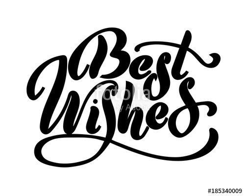 Best Wishes Logo - Best wishes lettering inscription to winter holiday design