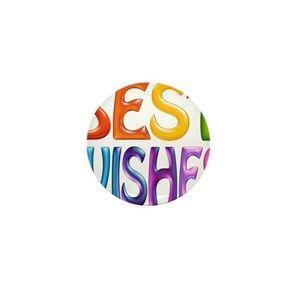 Best Wishes Logo - Best Wishes Buttons - CafePress