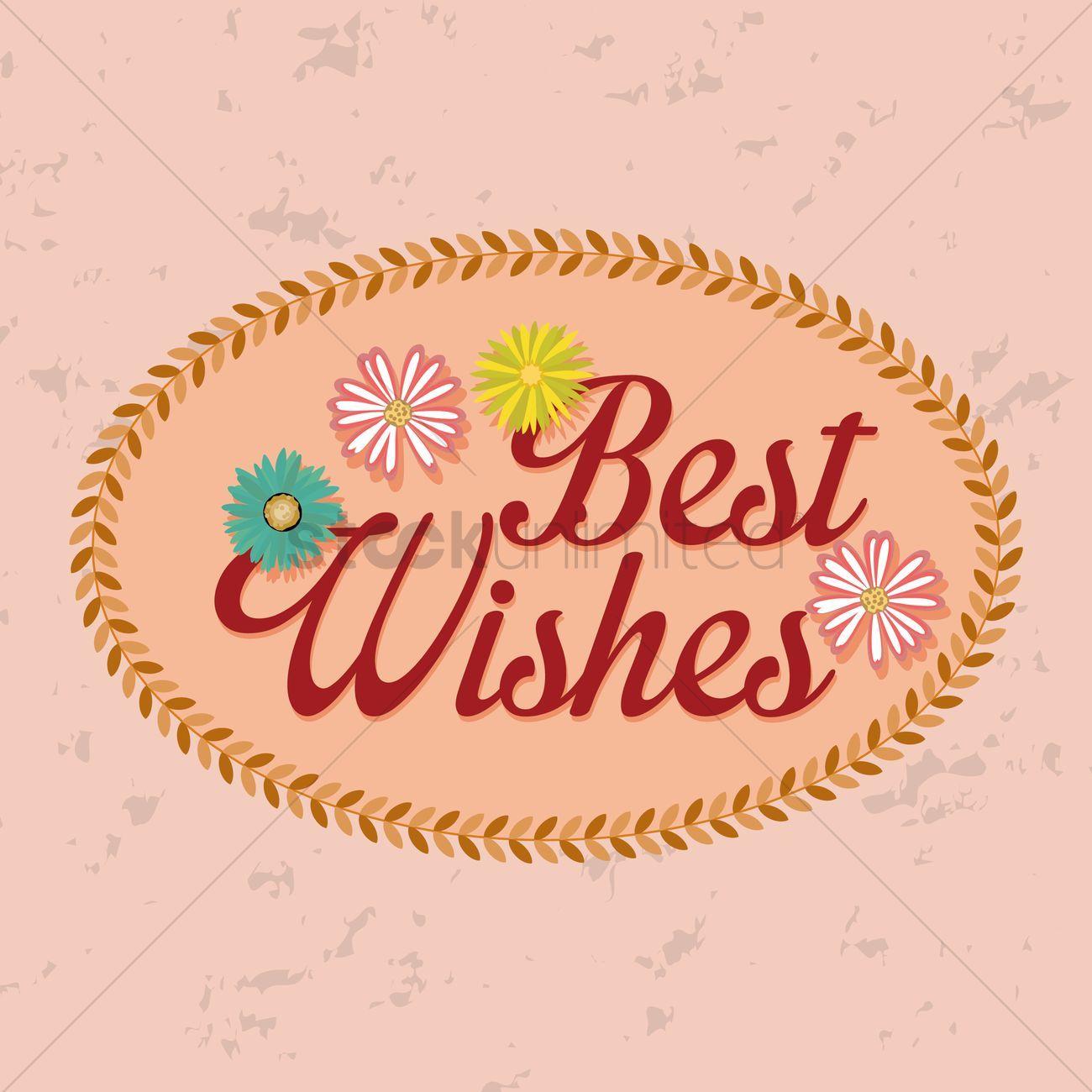 Best Wishes Logo - Best wishes label Vector Image