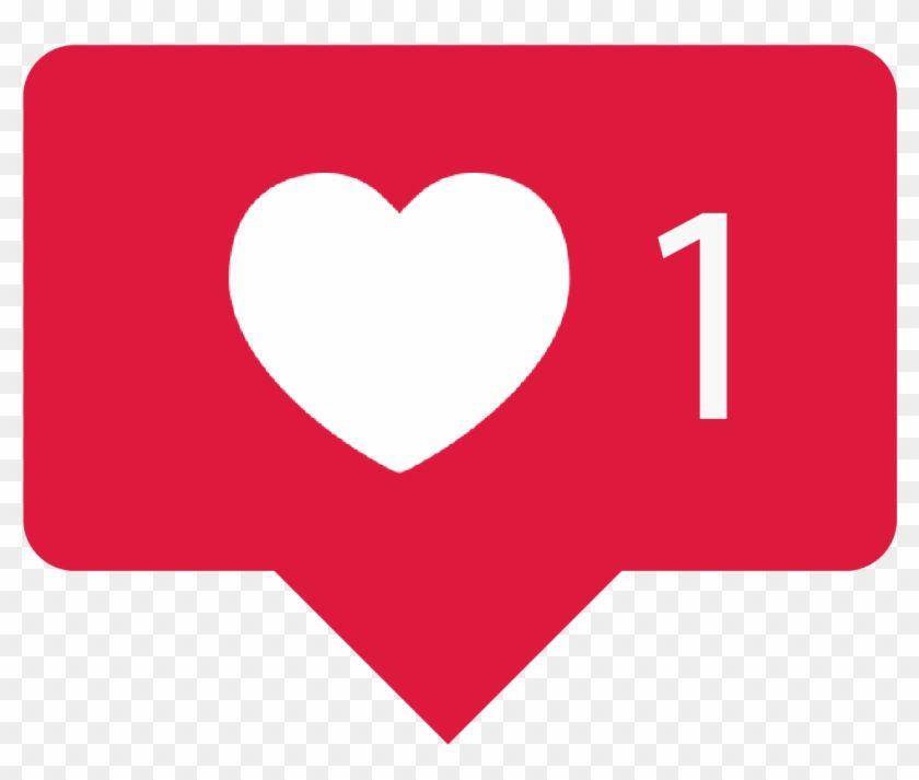 Red Instagram Logo - Instagram Love Stiker Story Comment Icon Logo - Instagram Like ...