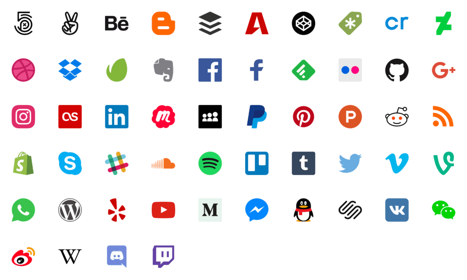 Pattern in a Social Media Logo - Social Media Icons