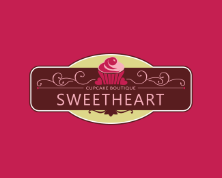 Sweetheart Logo - Sweetheart Cupcake Boutique Designed by ragerabbit | BrandCrowd