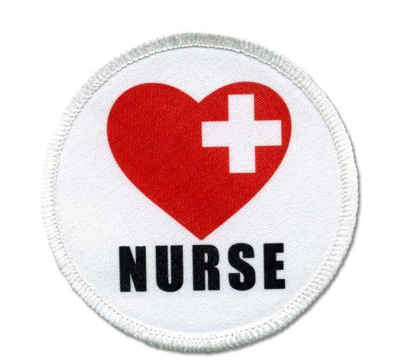 Red Heart with White Cross Logo - Items similar to Love Nurse Red Heart White Cross Symbol Merrowed