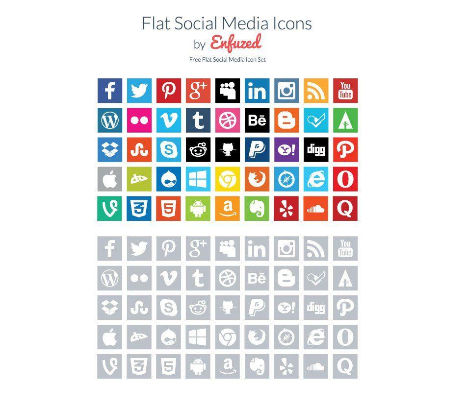Pattern in a Social Media Logo - 500+ High Quality Free Social Media Icon Sets