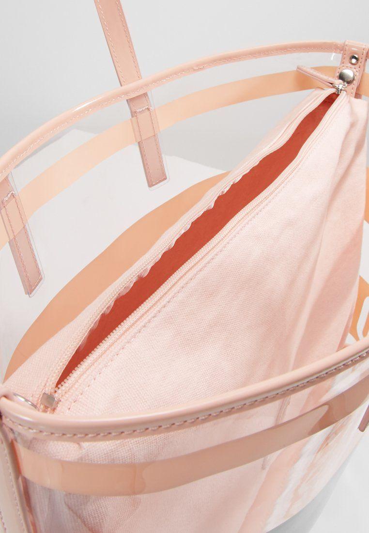 Love Transparent Logo - Love Moschino TRANSPARENT LOGO BEACH BAG - Handbag rosa Buy Online UK