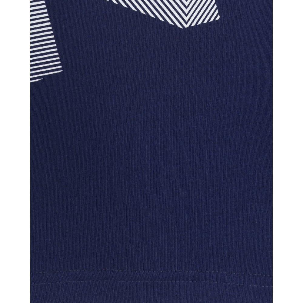 Striped Blue and White Logo - DKNY Boys Blue T-Shirt with White Striped logo Print - DKNY from ...