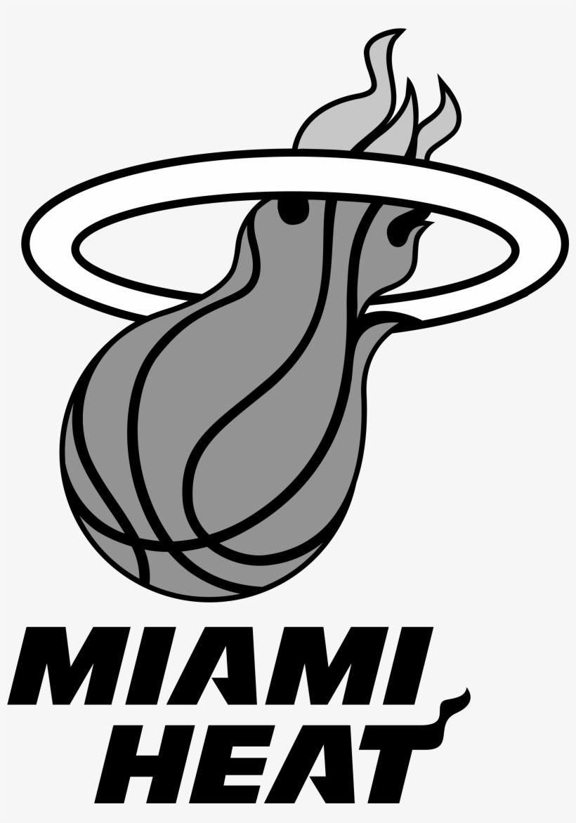 Black and White Miami Heat Logo - Black And White Download Miami Heat Logo Png Transparent - Miami ...