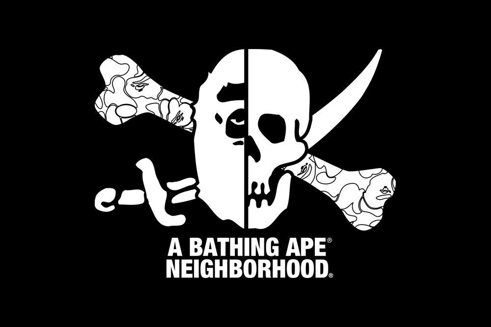 BAPE Football Logo - A Bathing Ape: A BATHING APE® X NEIGHBORHOOD