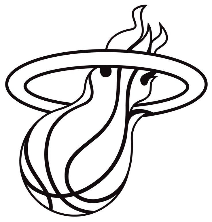 Black and White Miami Heat Logo - Miami Heat logo Hot Heat. NBA. Clipart library Art