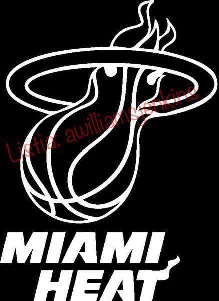 Black and White Miami Heat Logo - HEAT NATION LETS GO DECAL. Miami HeAt!!!. Miami Heat