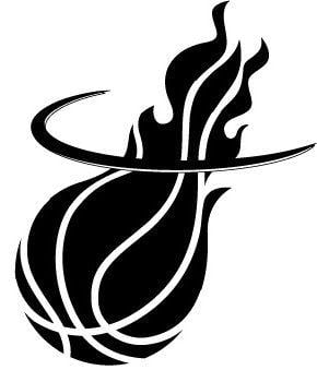 Black and White Miami Heat Logo - Free Miami Heat Clipart, Download Free Clip Art, Free Clip Art
