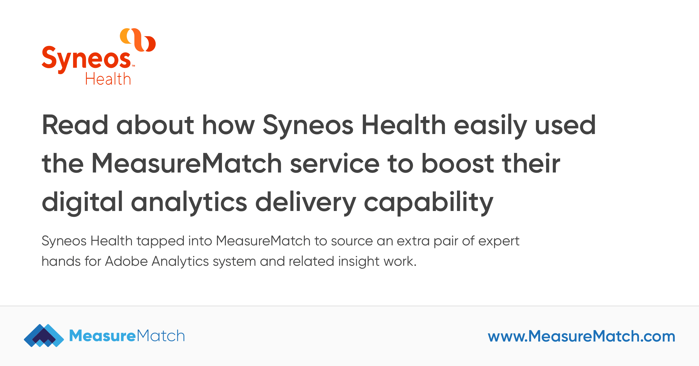 Syneos Logo - Syneos Health Case Study • MeasureMatch