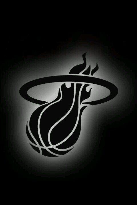 Black and White Miami Heat Logo - Miami heat logo. Orrin sandrock. Miami Heat, Miami