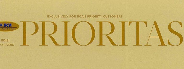 BCA Prioritas Logo - TMCG's services are listed in BCA Prioritas Magazine. The Medical