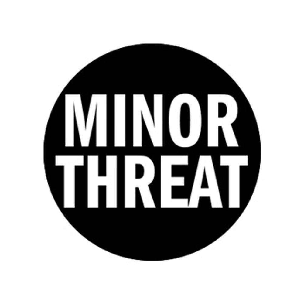 Minor Threat Logo - Minor Threat Logo Button