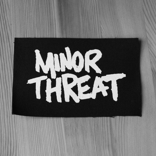 Minor Threat Logo - Minor Threat - White Logo (Printed Patch) | Todestrieb