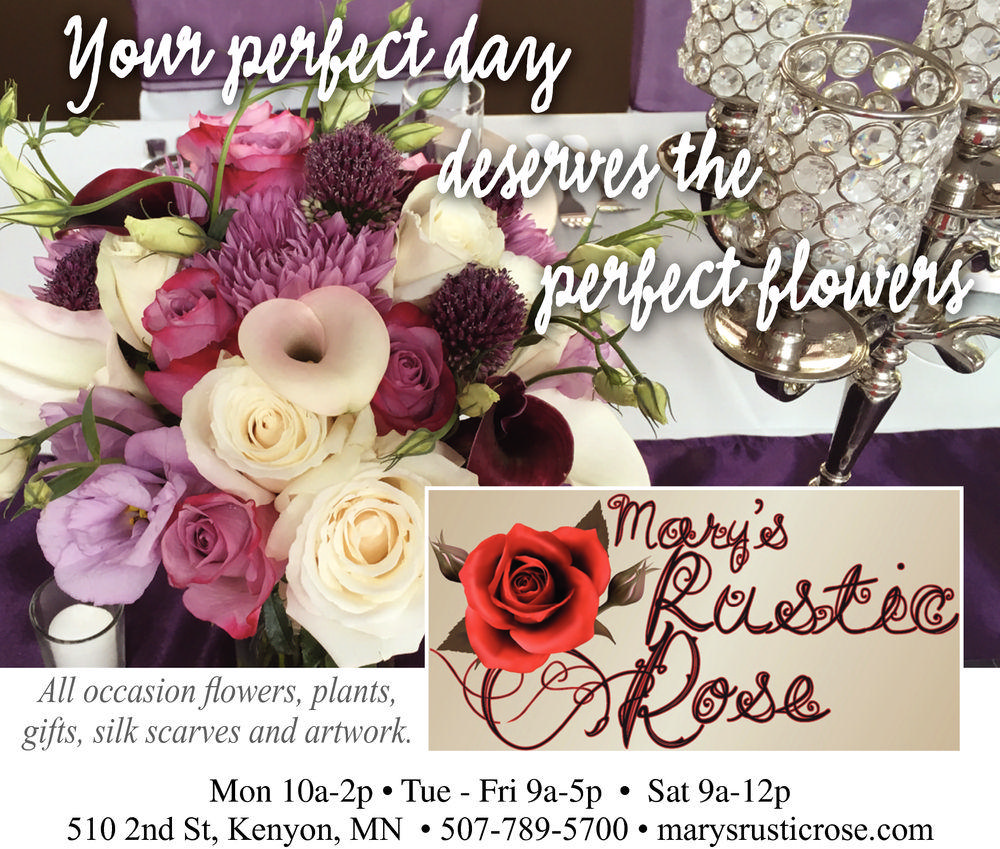 Rustic Rose Flowers Logo - All occasion flowers, plants, gifts, Mary's Rustic Rose, Kenyon, MN