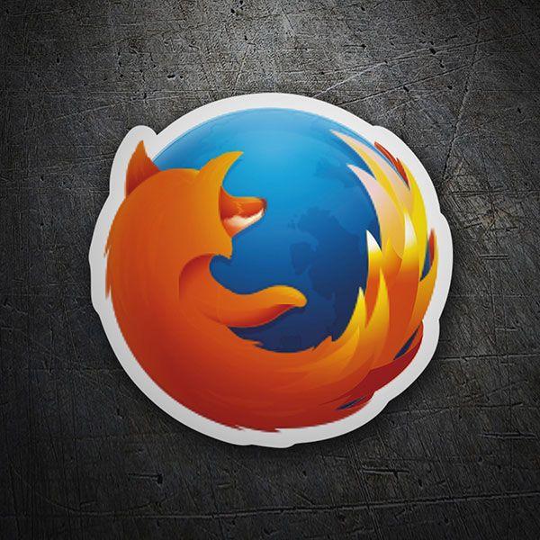 Red Firefox Logo - Sticker Mozilla Firefox Logo