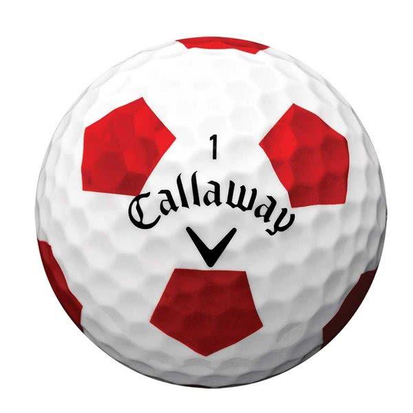 Red Ball with X Logo - Callaway Chrome Soft X Truvis Red Golf Balls (12 Balls) 2018