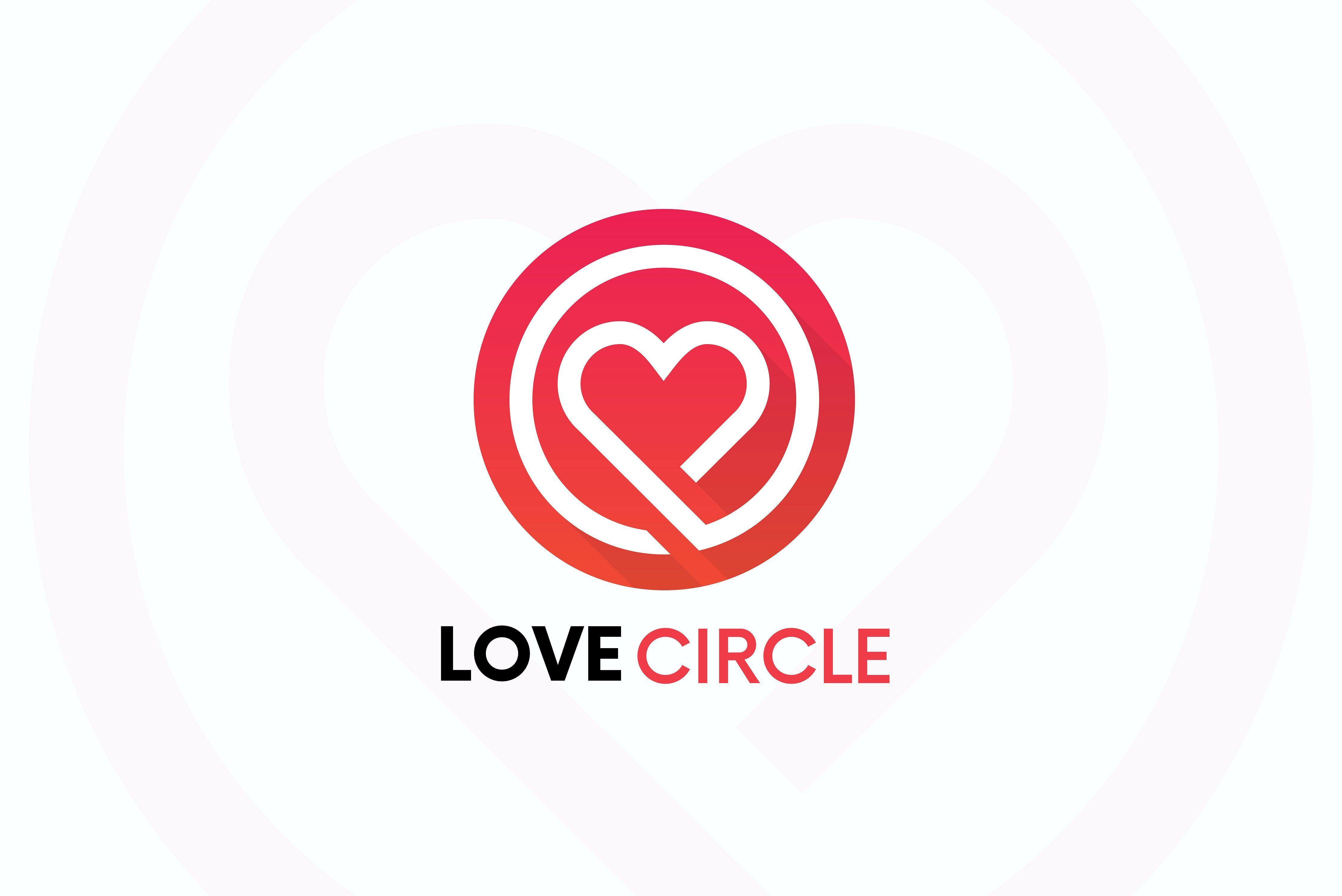 Circle Heart Logo - Adorable & Creative Heart Logo Templates