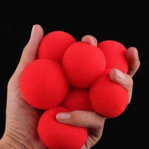 Red Ball with X Logo - Soft-Sponge Red Balls Close-Up Magic Street Party Trick Magician ...