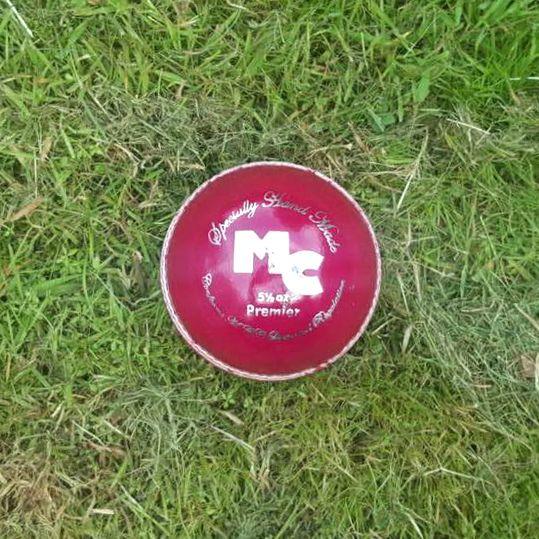 Red Ball with X Logo - 1 x County Mens Cricket Ball – Red | Mars Cricket