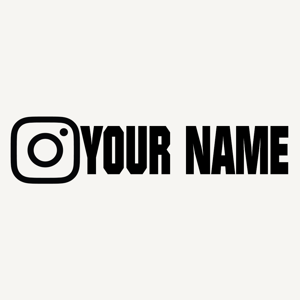 Custom Instagram Logo - Custom Instagram Name