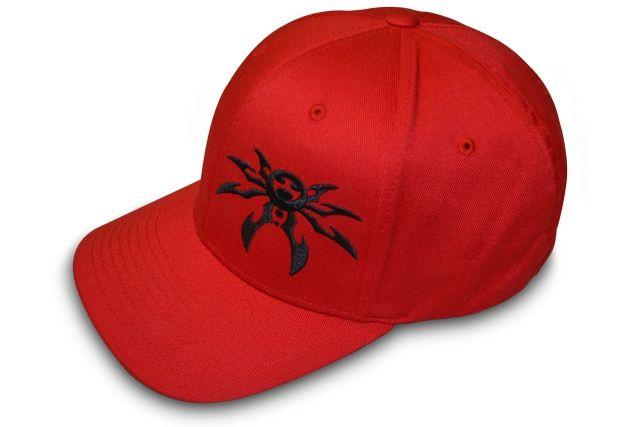 Red Ball with X Logo - Spyder Logo FlexFit Ball Cap - Red/Black - Large/X-Large | Hats ...