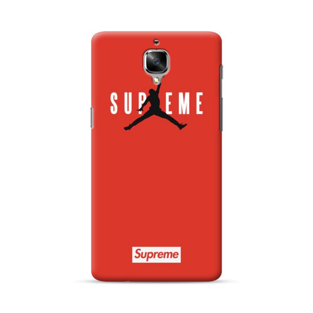 Surpeme Jordan Logo - Supreme x Jordan OnePlus 3 Case