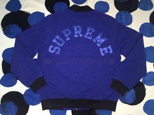 Varsity Blue Supreme Logo - 2016 SS SUPREME CDG BOX LOGO BOUCLE VARSITY JACKET UNDERCOVER ROYAL ...