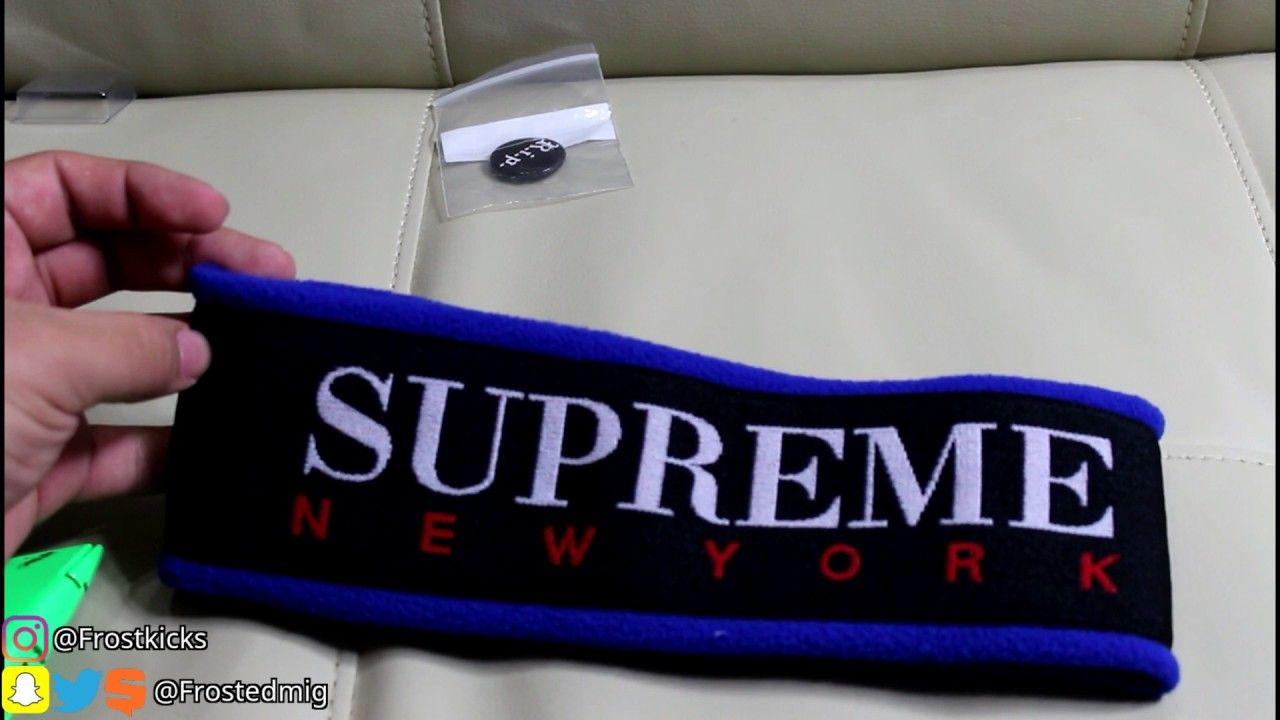 Varsity Blue Supreme Logo - Unboxing/Review #80 Supreme unseen Fleece headband Varsity blue FT ...