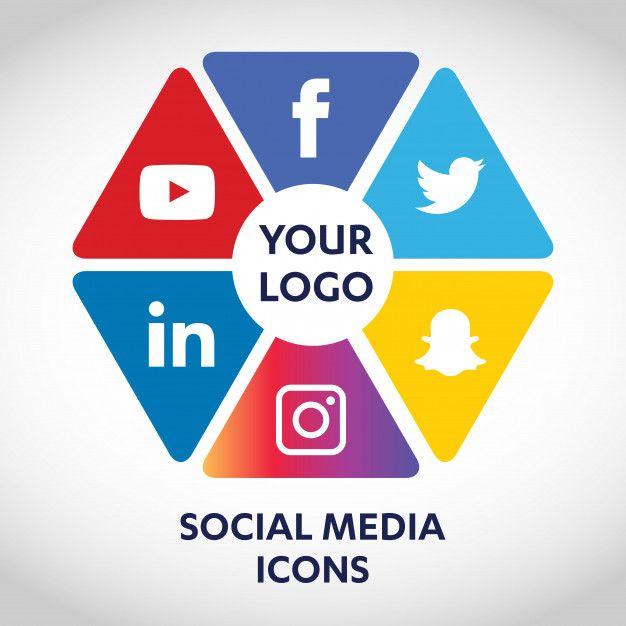 Facebook Twitter Instagram YouTube Logo - Set of most popular social media icons, twitter, youtube, whatsapp ...