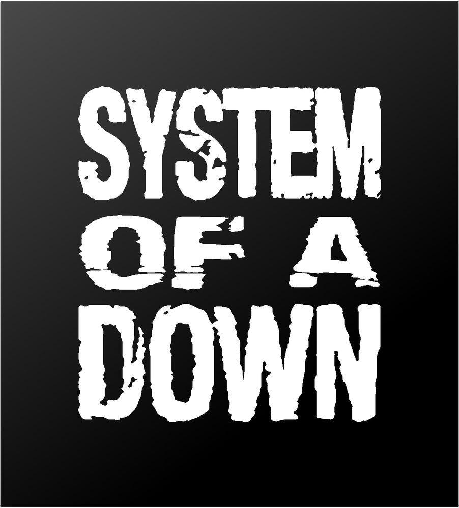 System of a Down Logo - System of a Down SOAD Band Logo Vinyl Decal Car Window Laptop Guitar