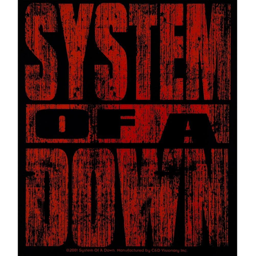 System of a Down Logo - System Of A Down - Red Logo - Decal – OldGlory.com