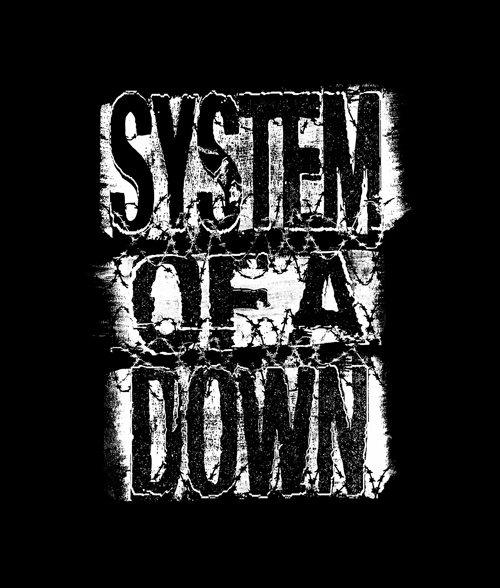 System of a Down Logo - System Of A Down Band Shirts Keep Out Size S-M-L-XL-2XL-3XL