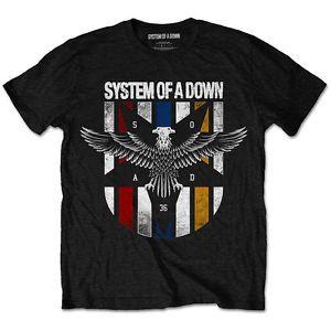 System of a Down Logo - SYSTEM OF A DOWN Eagle Colours T Shirt NEW OFFICIAL All Sizes Logo