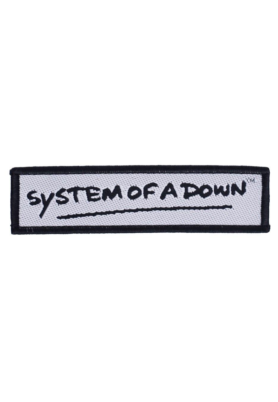 System of a Down Logo - System Of A Down - Logo White - Patch - Official Screamo Merchandise ...