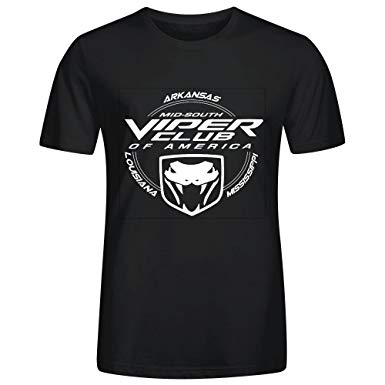 Viper Club of America Logo - USA Car Logo Mid South Viper Club Of America T Shirts Man's Black ...